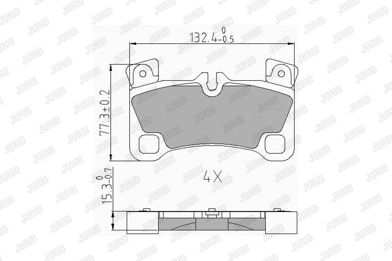 Колодки дисковые  Jurid/Bendix 573339J цена, от 76.78 USD