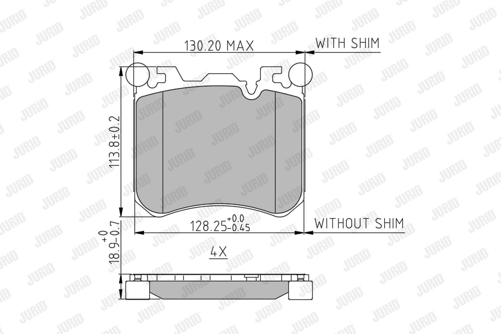 Колодки Jurid/Bendix 573351J цена, от 92.83 USD