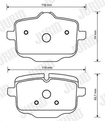 Колодки дисковые  Jurid/Bendix 573353J цена, от 42.03 USD