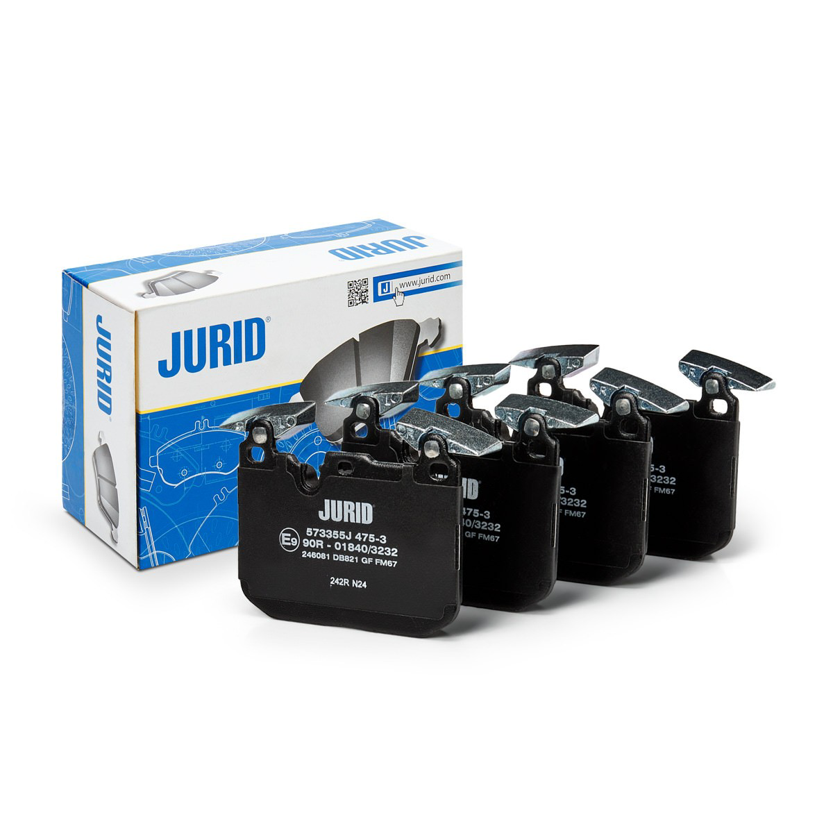 Передние тормозные колодки 573355J Jurid/Bendix