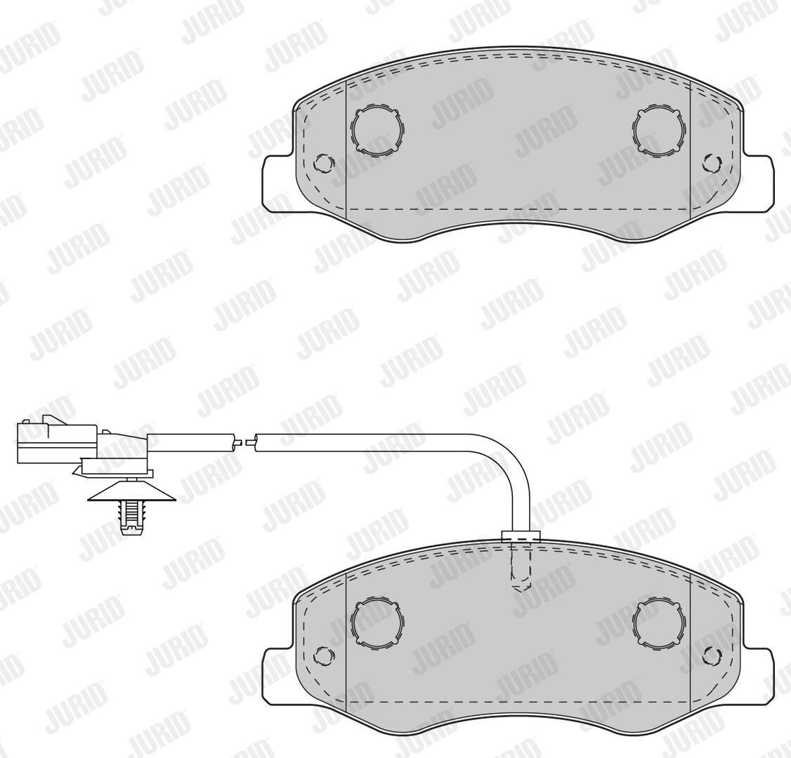 573358J Jurid/Bendix Колодки тормозные дисковые комплект