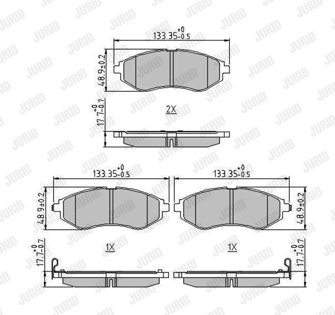 Колодки Jurid/Bendix 573371J цена, от 27.82 USD