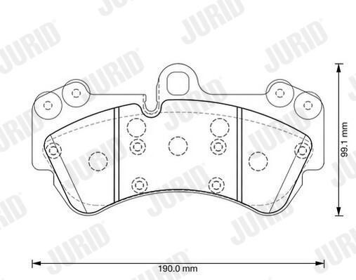Колодки Jurid/Bendix 573376J цена, от 58.05 USD