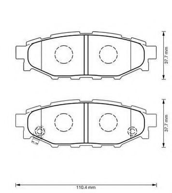 Задние дисковые колодки Jurid/Bendix 573380J