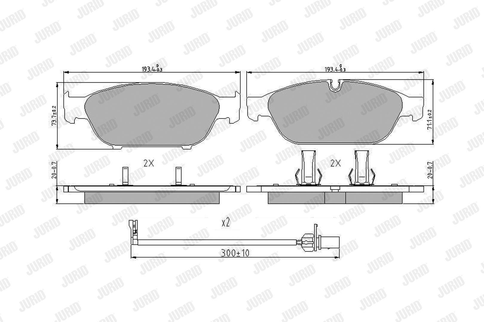 573381J Jurid/Bendix Колодки передние