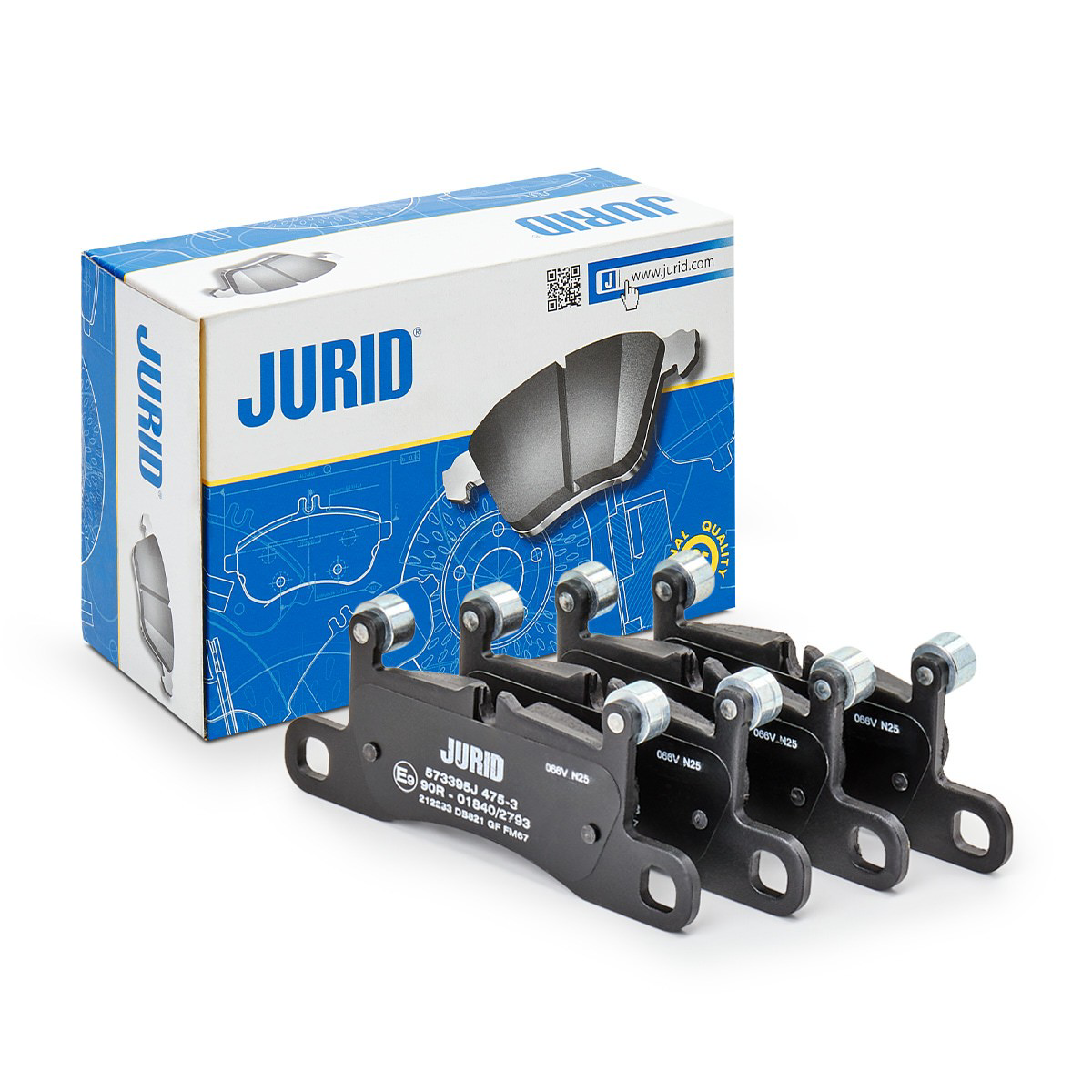 573395J Jurid/Bendix Колодки тормозные дисковые комплект