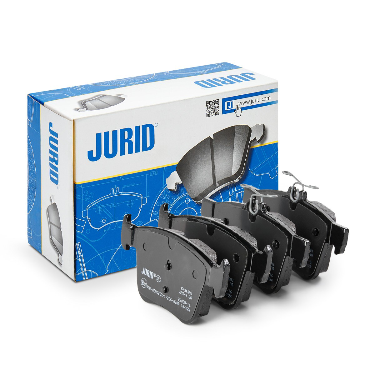 Купить 573409J Jurid/Bendix Колодки тормозные задние, дисковые