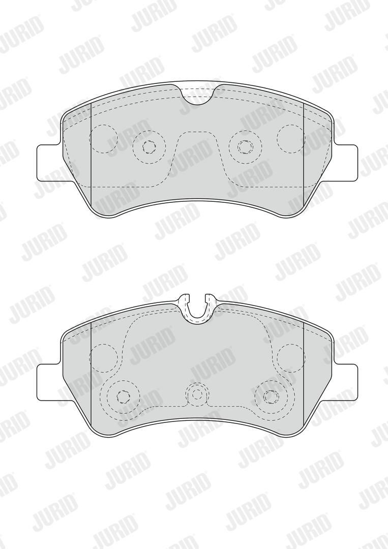 Колодки дисковые  Jurid/Bendix 573434J цена, от 27.37 USD