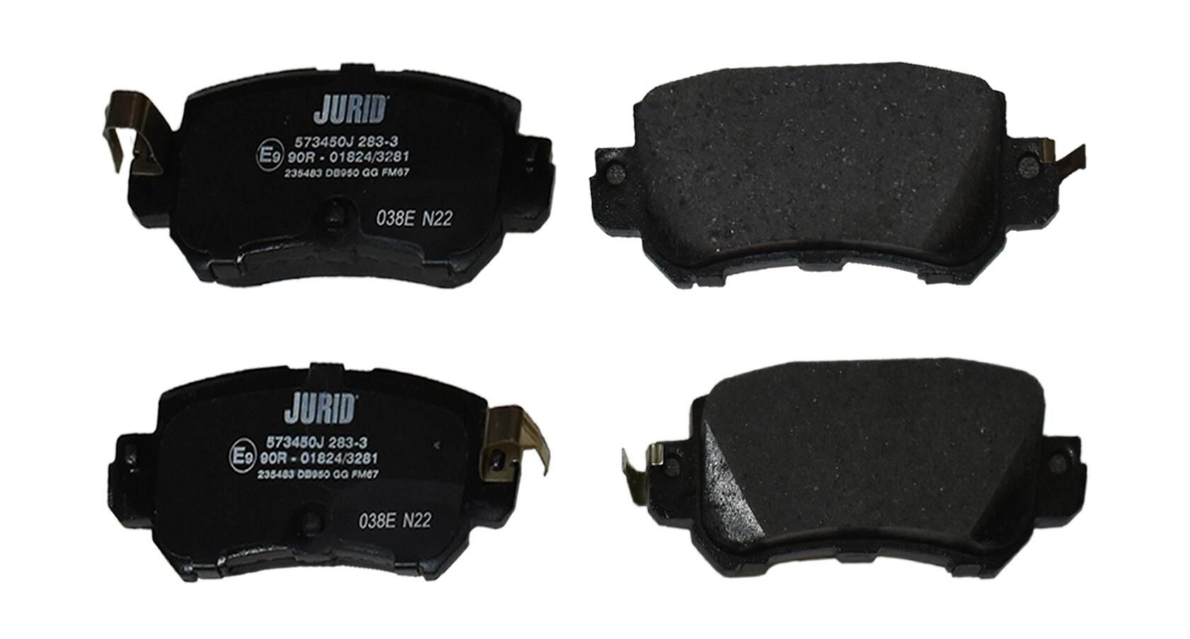Задние тормозные колодки 573450J Jurid/Bendix