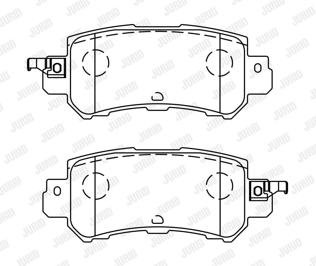 Колодки дисковые  Jurid/Bendix 573450J цена, от 28.44 USD