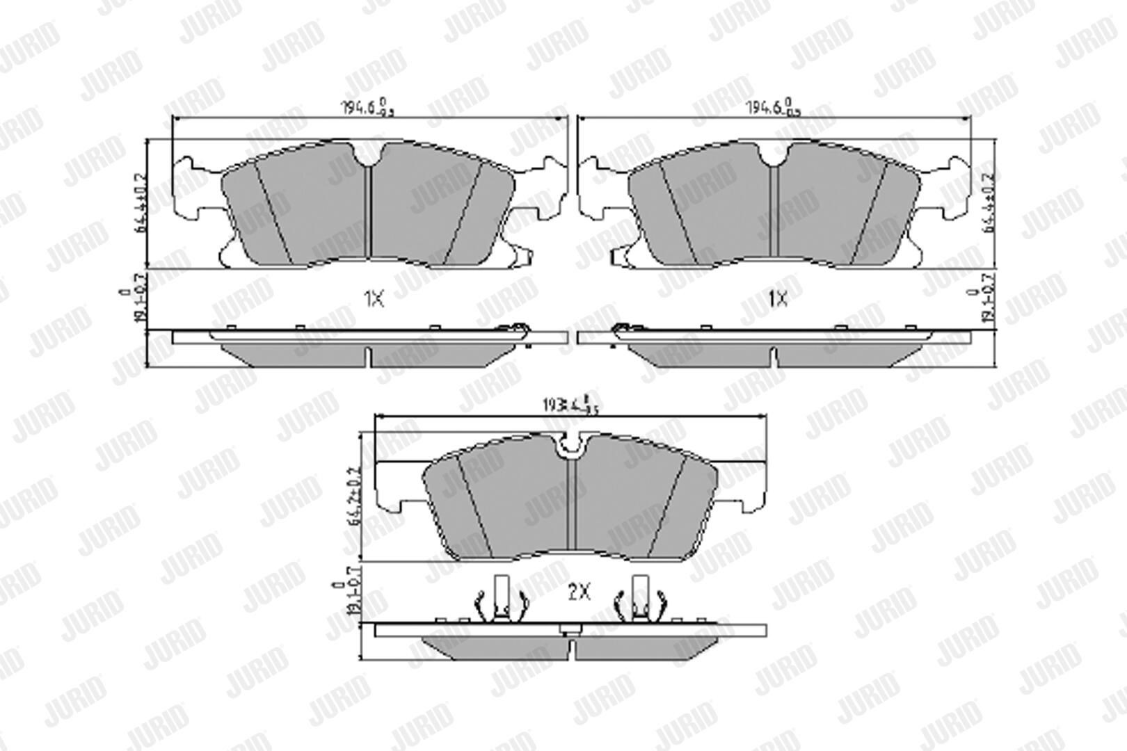 Купить 573459J Jurid/Bendix Колодки тормозные