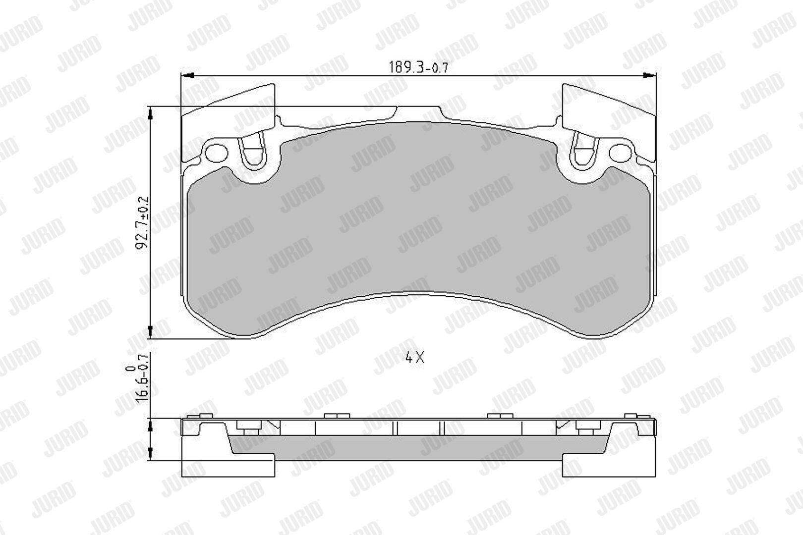 573649J Jurid/Bendix Колодки передние