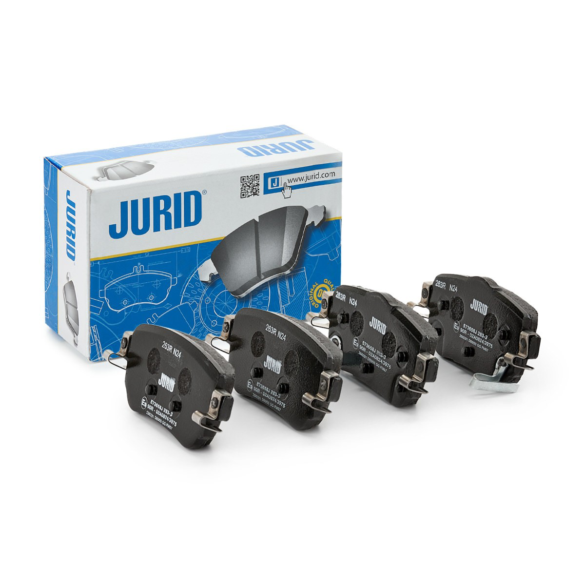 Задние тормозные колодки 573658J Jurid/Bendix