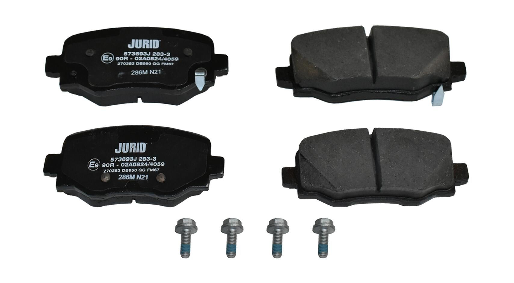 573693J Jurid/Bendix Колодки тормозные дисковые комплект
