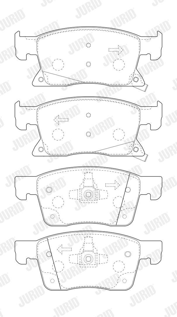 Колодки Jurid/Bendix 573702J цена, от 36.83 USD
