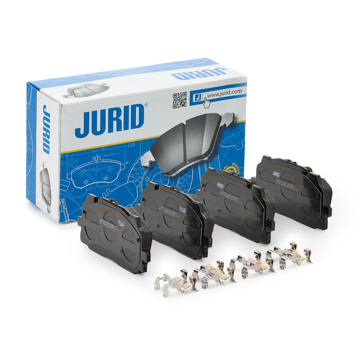 Передние тормозные колодки 573773J Jurid/Bendix