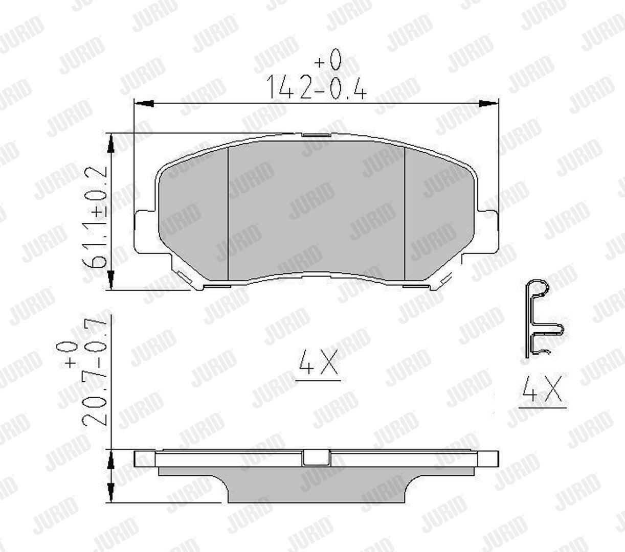 Колодки Jurid/Bendix 573787J цена, от 47.03 USD