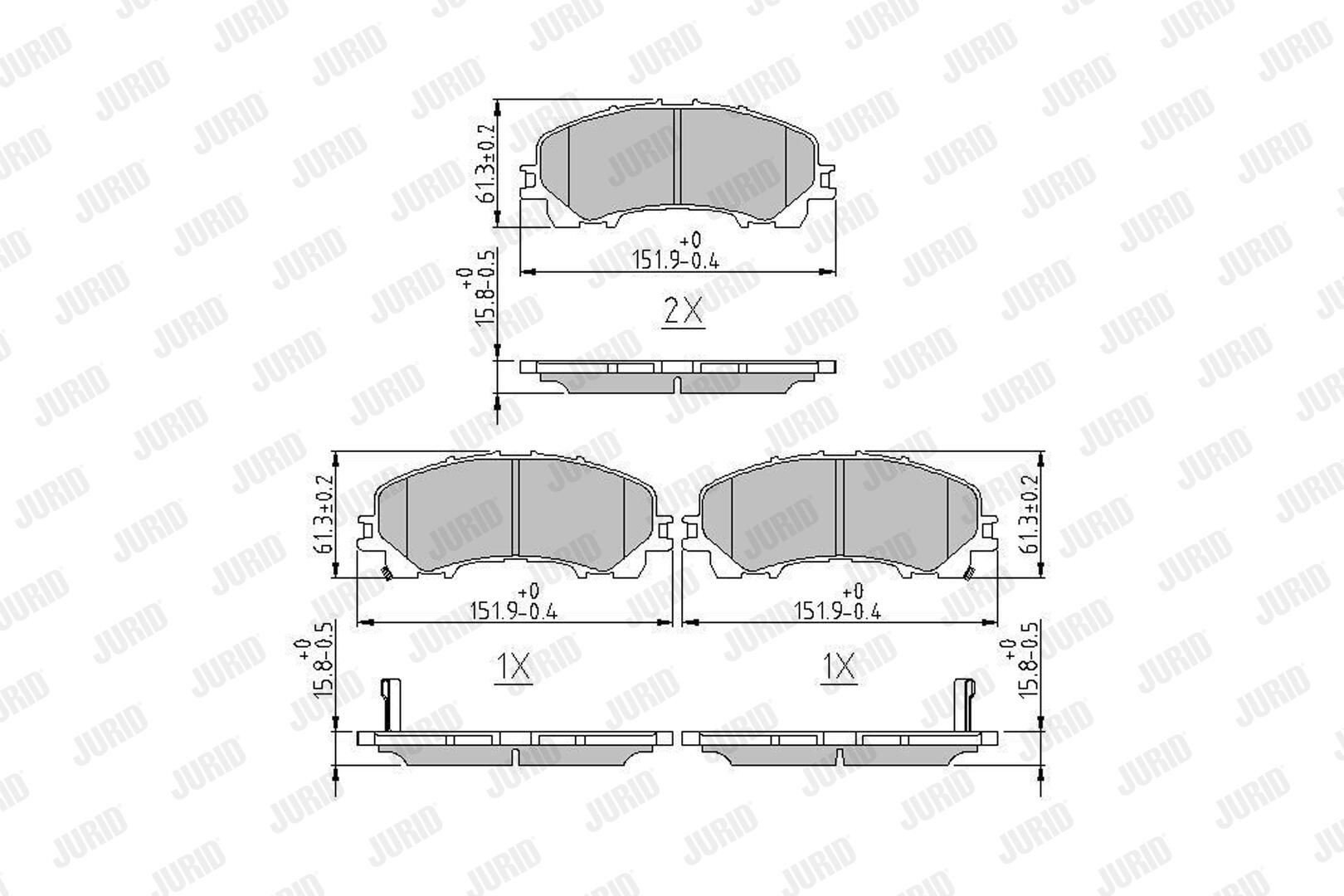 Колодки Jurid/Bendix 573789J цена, от 33.22 USD