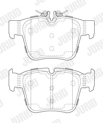 573803J Jurid/Bendix Колодки тормозные дисковые комплект