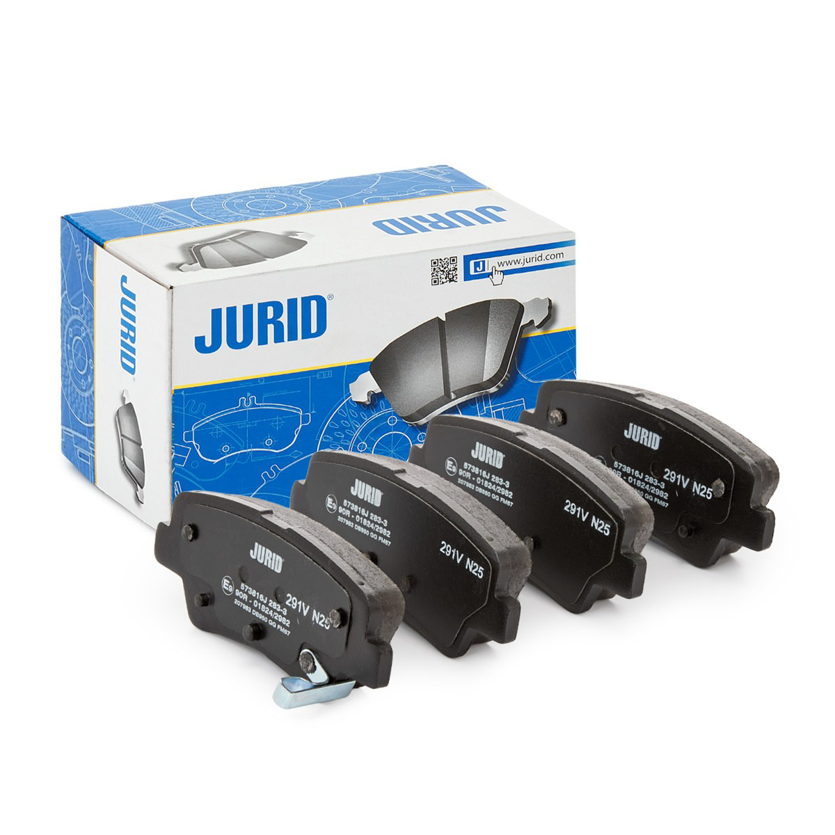 573816J Jurid/Bendix Колодки тормозные дисковые комплект
