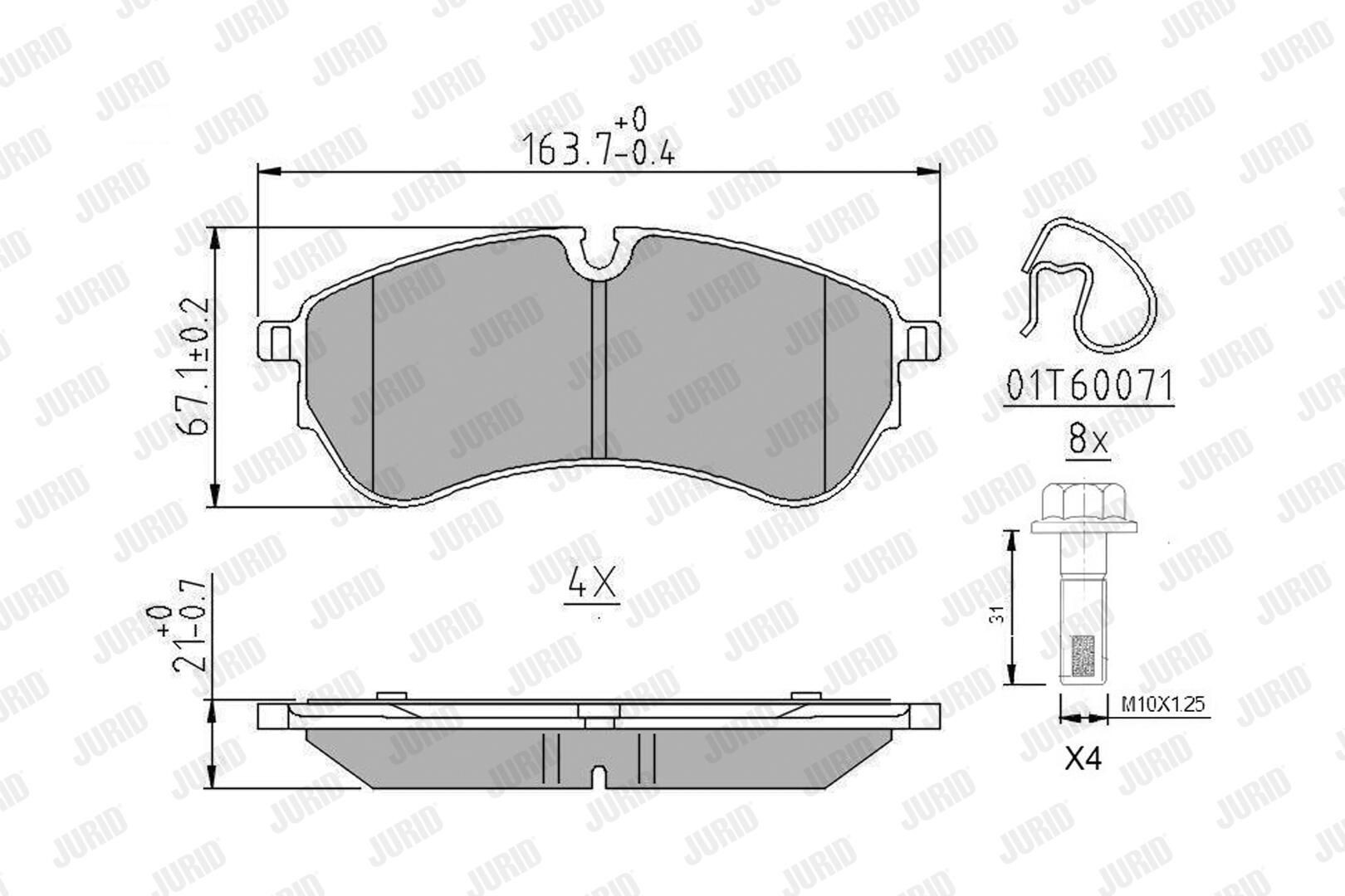 Купить 573831J Jurid/Bendix Колодки тормозные