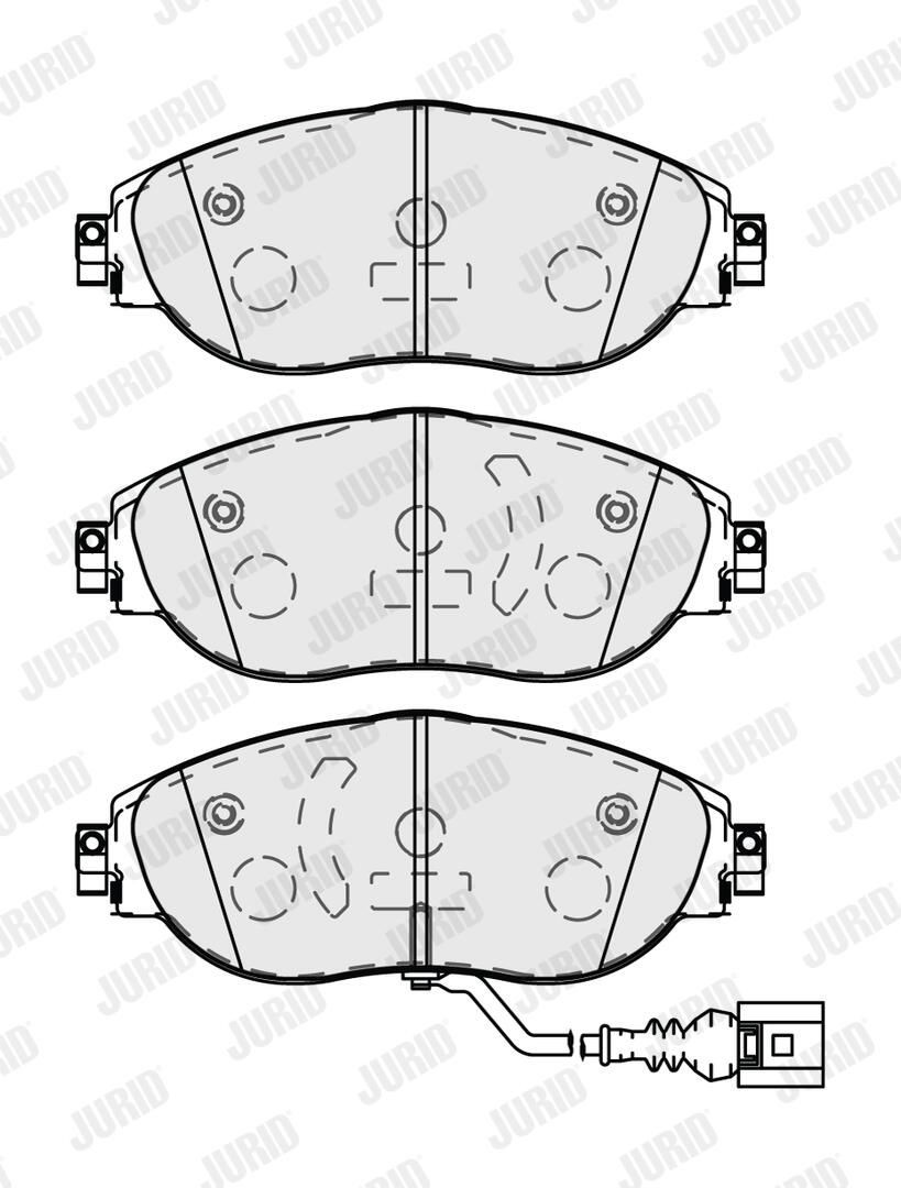 573838J Jurid/Bendix Колодки передние