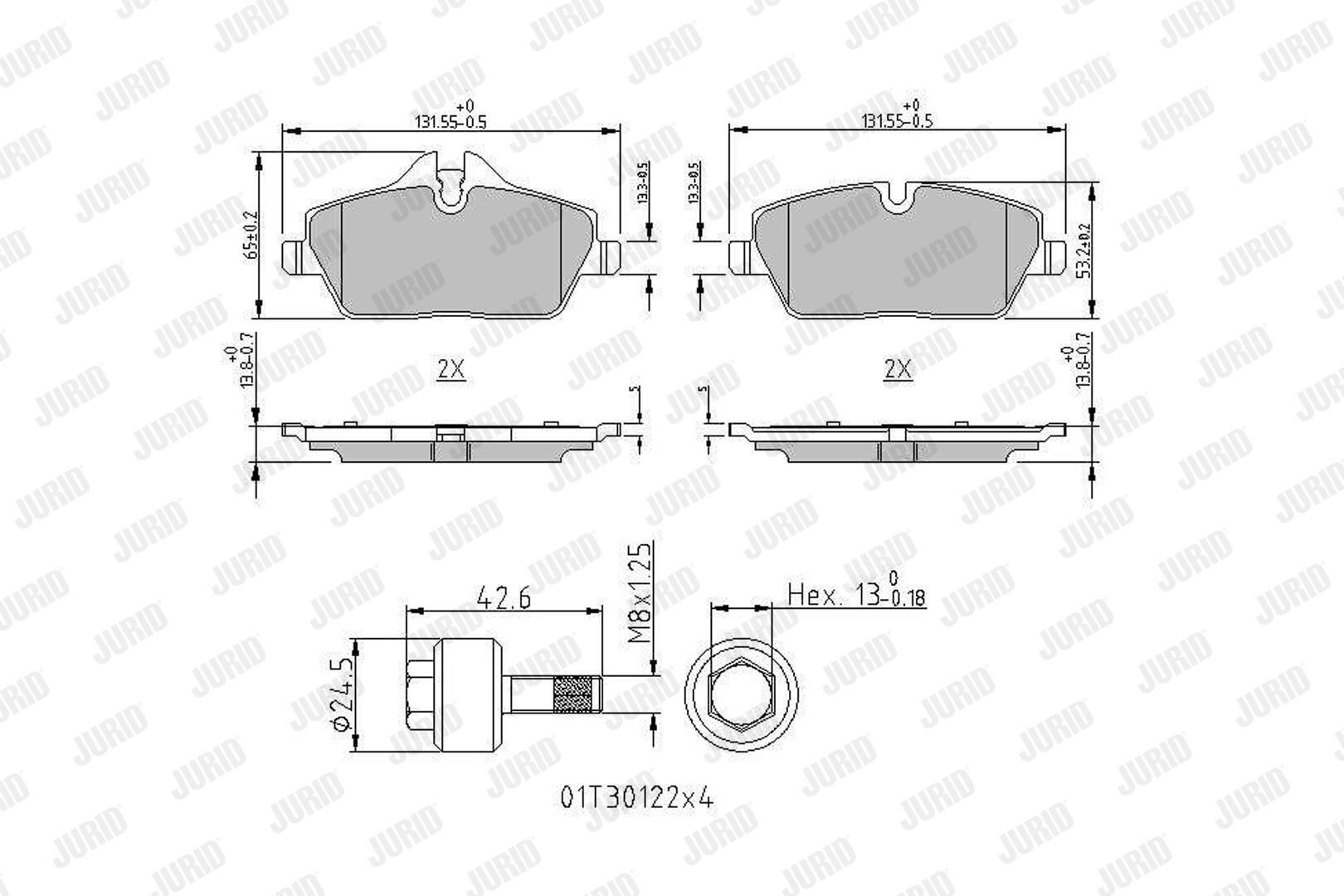 Колодки Jurid/Bendix 573841J цена, от 47.42 USD