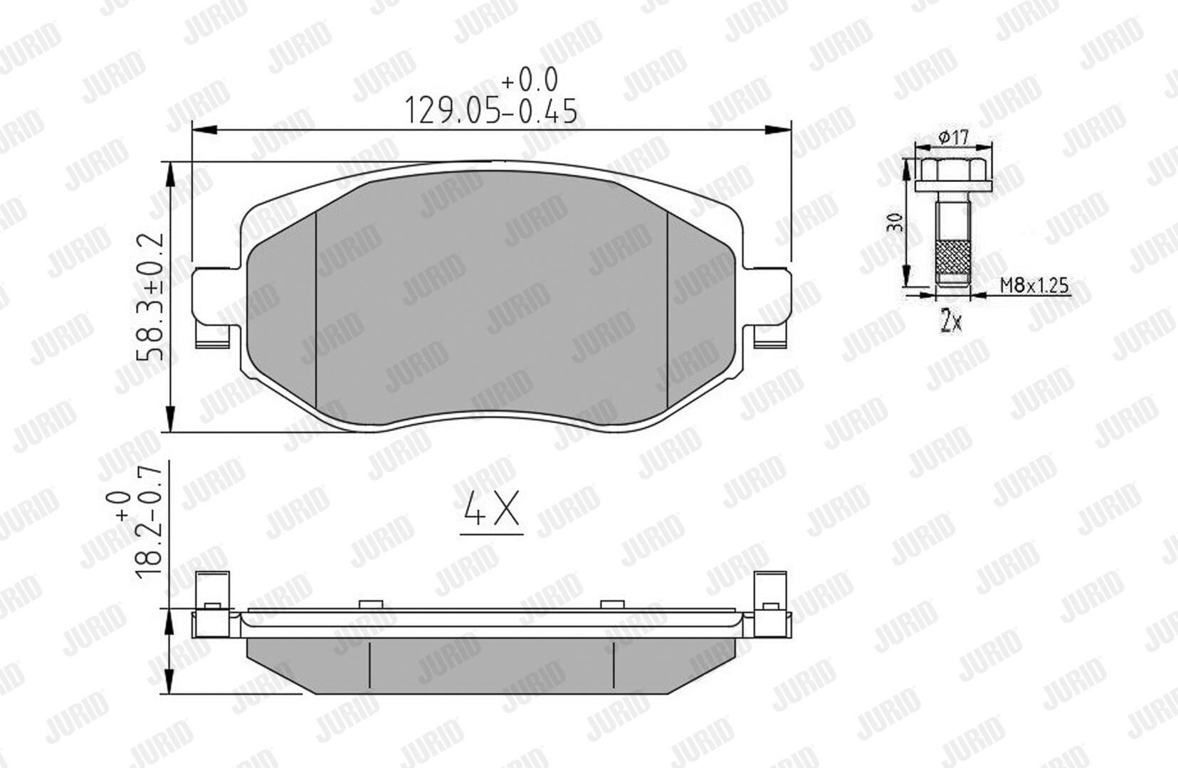 Колодки Jurid/Bendix 573842J цена, от 35.48 USD