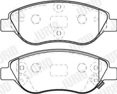 Тормозные колодки Jurid/Bendix 573867J