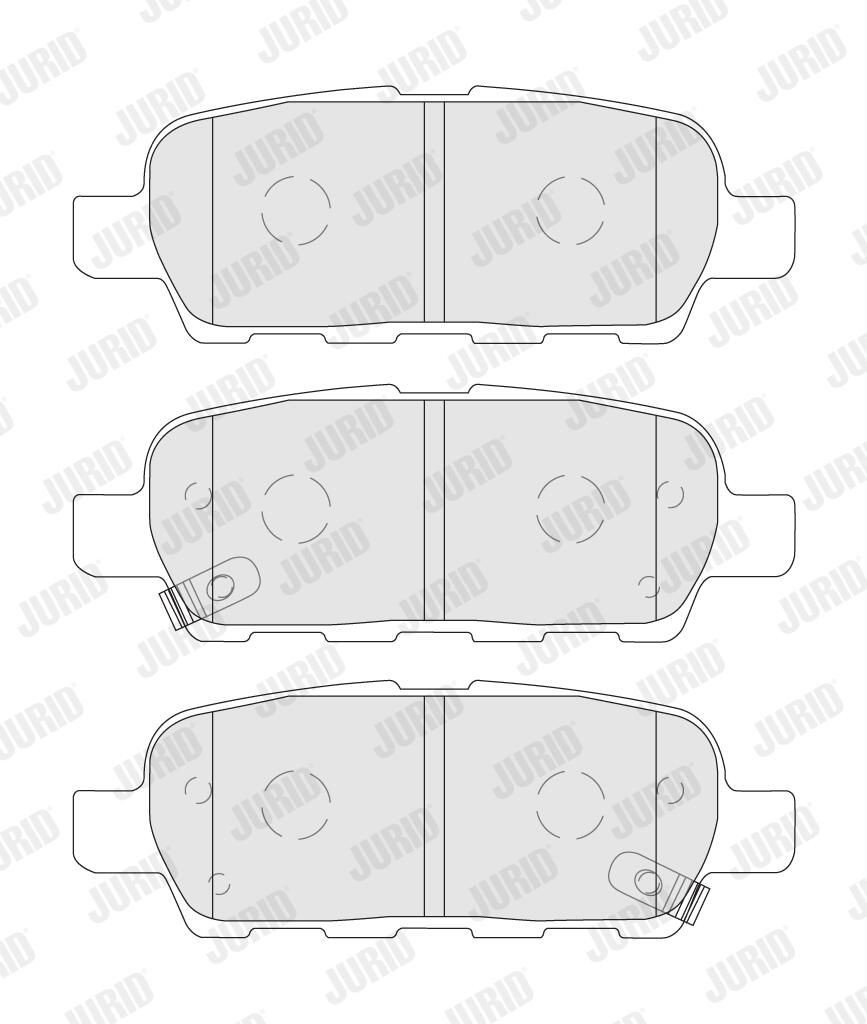 Колодки дисковые  Jurid/Bendix 573890J цена, от 22.73 USD