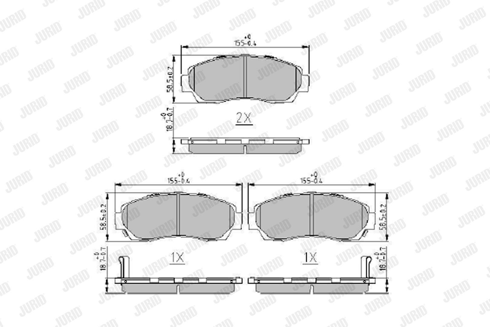 Колодки Jurid/Bendix 573913J цена, от 33.82 USD