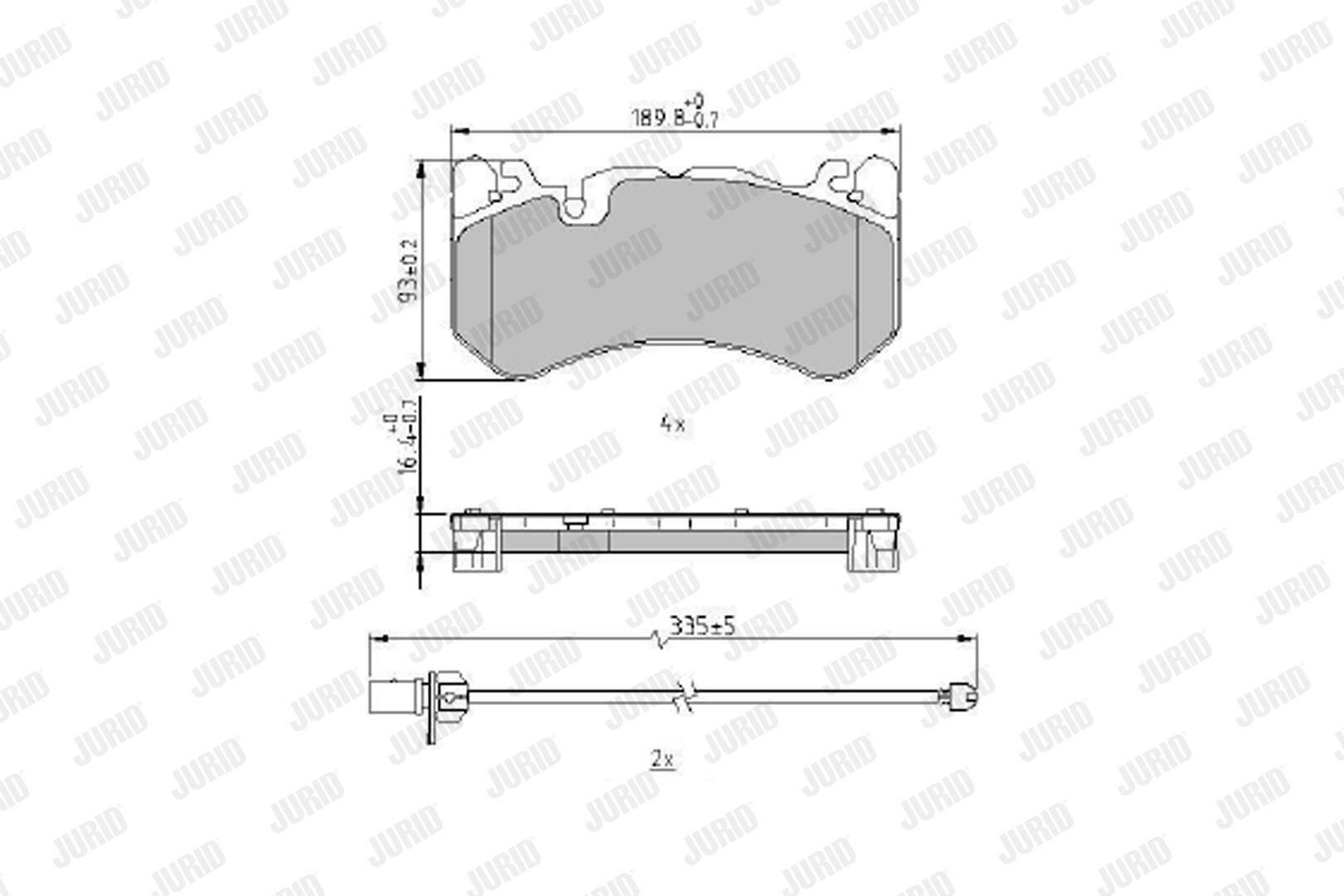 Колодки Jurid/Bendix 573969J цена, от 103.09 USD