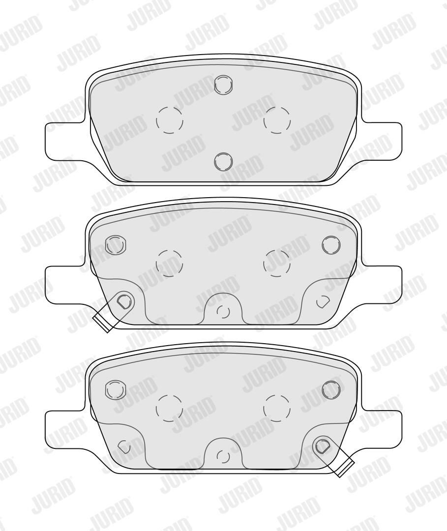 Купить 573994J Jurid/Bendix Колодки тормозные задние, дисковые