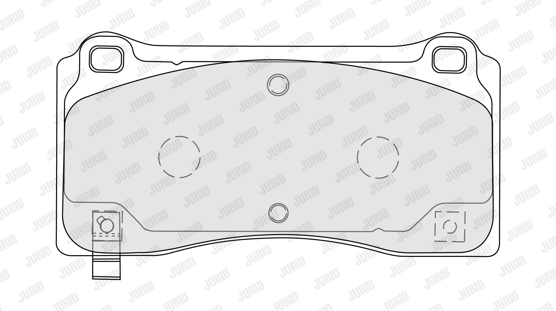 Передние тормозные колодки 573995J Jurid/Bendix