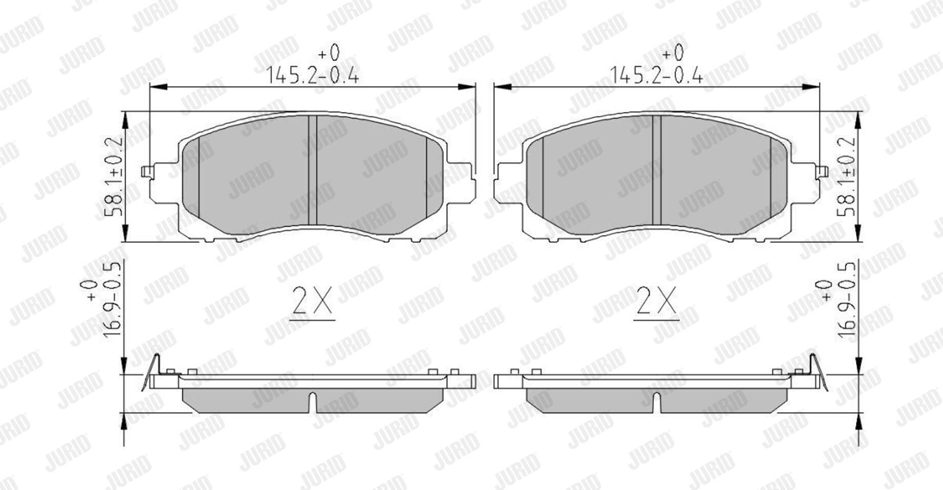 Колодки Jurid/Bendix 574044J цена, от 40.47 USD