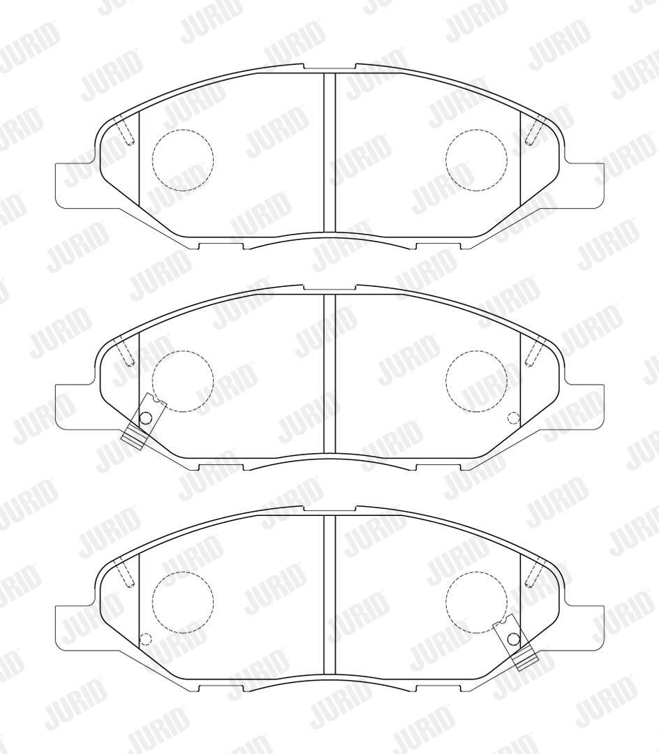 574049J Jurid/Bendix Колодки передние