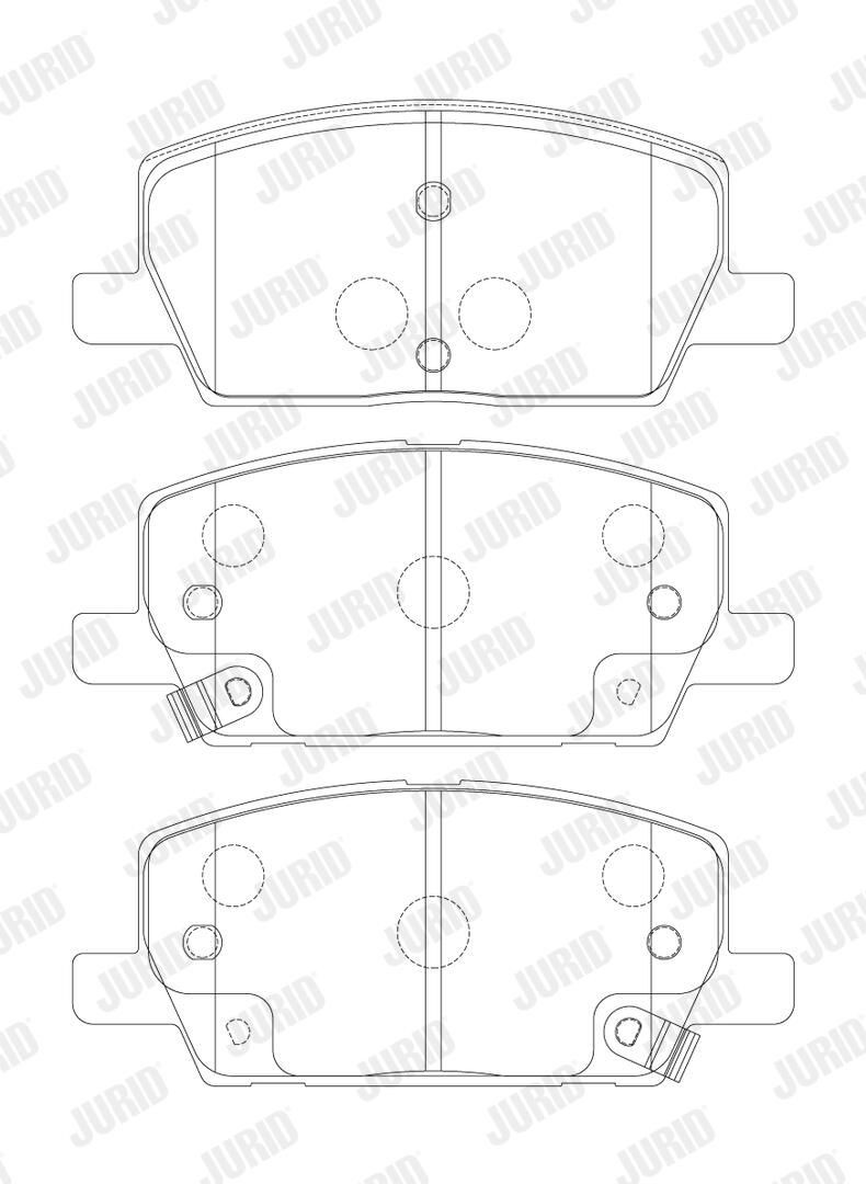 574050J Jurid/Bendix Колодки передние