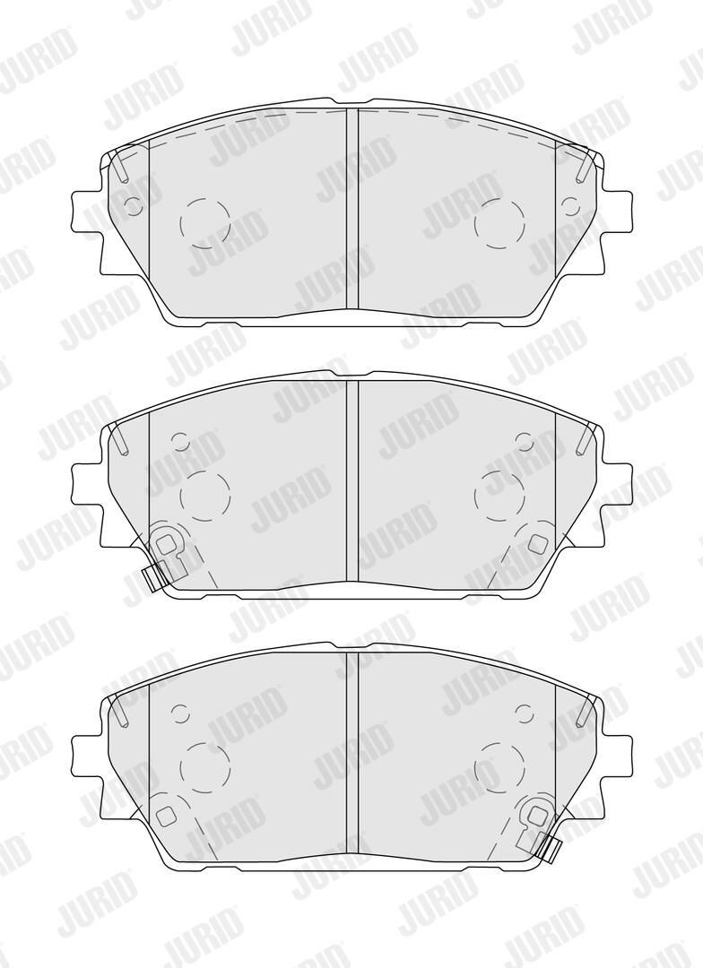 574108J Jurid/Bendix Колодки передние