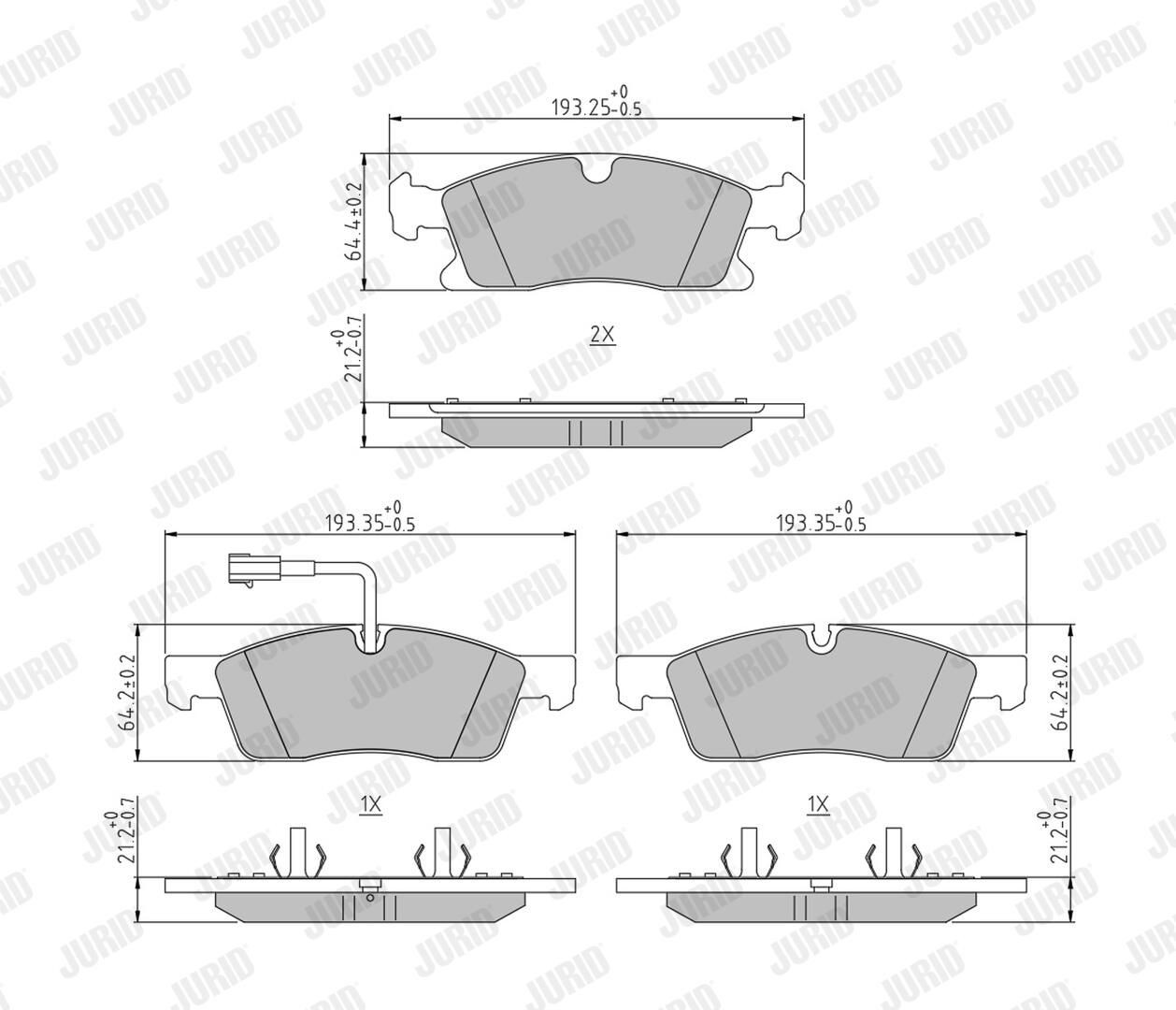 Колодки Jurid/Bendix 574161J цена, от 68.25 USD