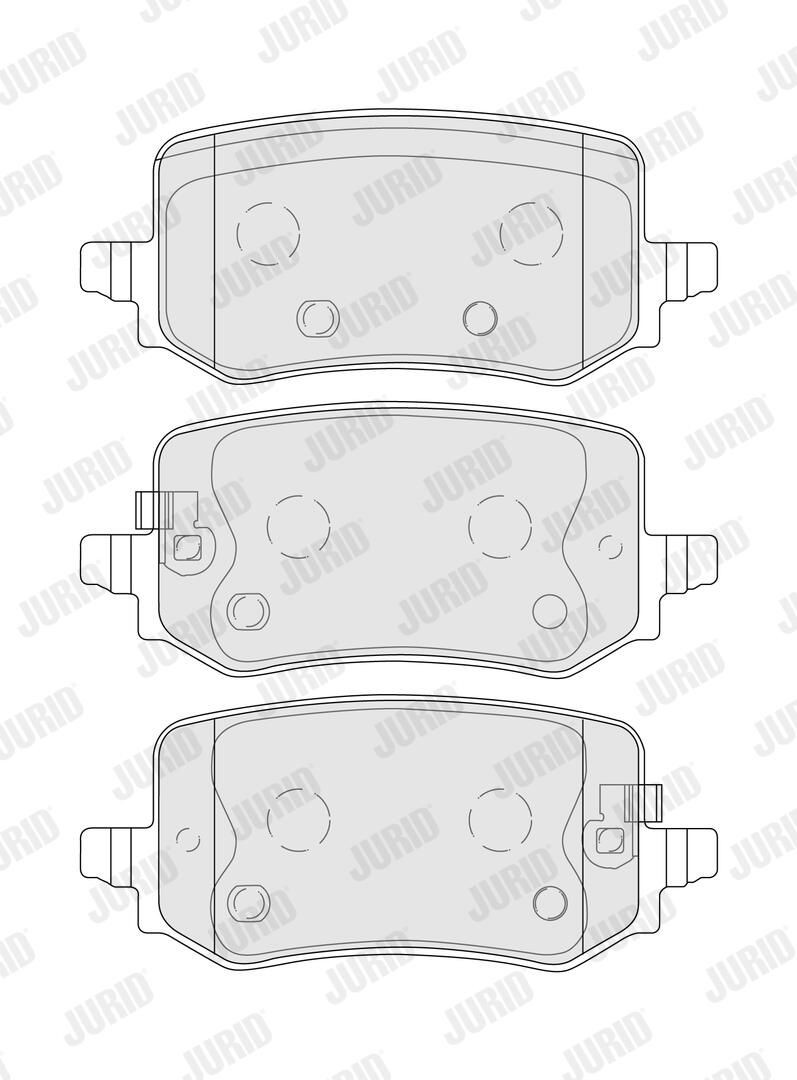 Купить 574200J Jurid/Bendix Колодки тормозные задние, дисковые