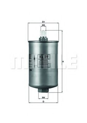 Фильтр тонкой очистки топлива Mahle Original KL29 цена, от 25.70 USD
