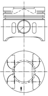41882610 Kolbenschmidt Поршня, 2-й ремонт
