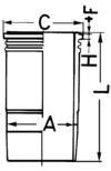 89380110 Kolbenschmidt Поршневая гильза