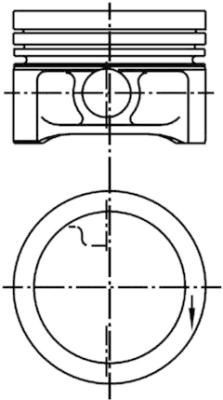 Поршень в комплекте на 1 цилиндр, 2-й ремонт (+0,50) Smart FORTWO купе (450) (2004 - 2007) цена, от 57.27 USD