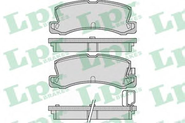 05P1125 LPR Колодки тормозные дисковые комплект
