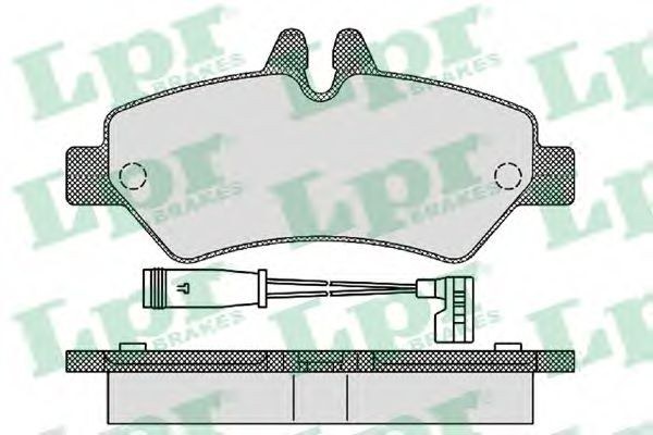 05P1293 LPR Колодки тормозные дисковые комплект