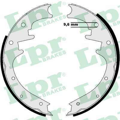 Тормоза рабочие задние ножные и тормозные барабаны LPR 08990 цена, от 41.02 USD