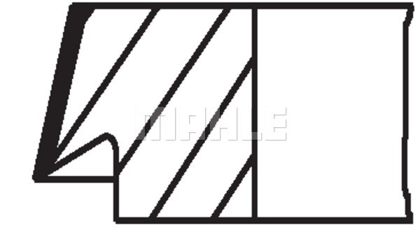 Купить 44815N0 Mahle Original Комплект поршневых колец на 1 цилиндр, стандарт