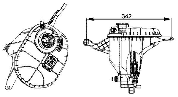 CRT29001S Mahle Original Расширительный бачок охлаждения
