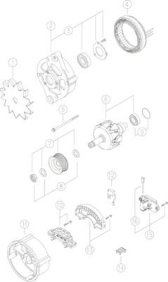 Купить MG21 Mahle Original Генератор